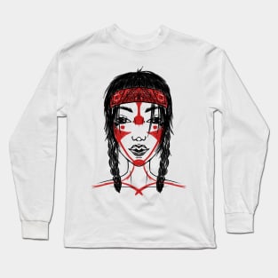 Girl with pigtails Long Sleeve T-Shirt